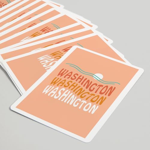 Lantern Press Washington, Baraja Poker 52 Cartas miniatura 5