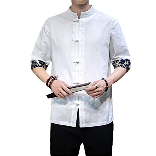 Stile di abbigliamento: abito Tang in stile cinese, Hanfu in stile cinese, abito Tai chi in stile cinese, camicia stampata moderna in stile cinese, camicia in stile nazionale moderno in stile cinese, kimono in stile giapponese, camicia in raso in stile asiatico, stile asiatico camicia stampata a fiori.
