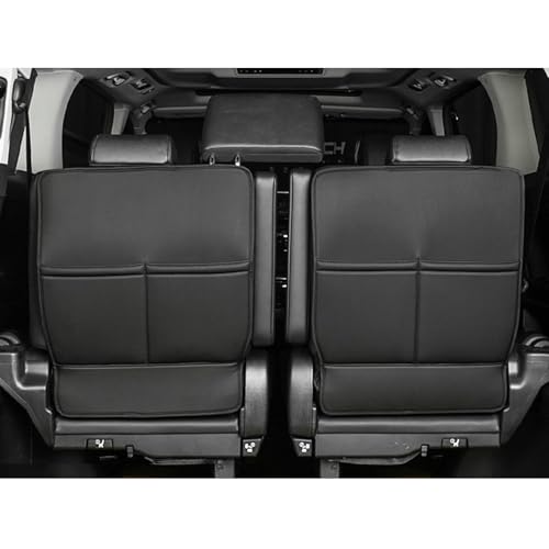 YORKNEIC シートキックガード トヨタ アルファード ヴェルファイア 30系 専用設計 合成革 キックマット 蹴り防止マット 車用座席保護 収納ポケット付き シートバックポケット 傷/汚れ防止 アクセサリー 三列目 2個セット