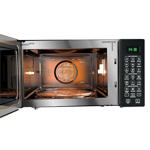 Image of Whirlpool 29 Litres Convection Microwave Oven With 300 Plus Auto Cook Menus (Magicook Pro 31CES-E, Black, Air Fryer, Rotisserie)