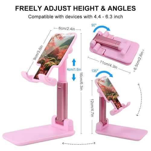 Support de téléphone pliable et compact bicolore rouge et vert pour mobile - 2