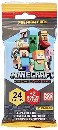 Panini France SA Minecraft Trading Cards – Pack Premium (004115B26FPEF)