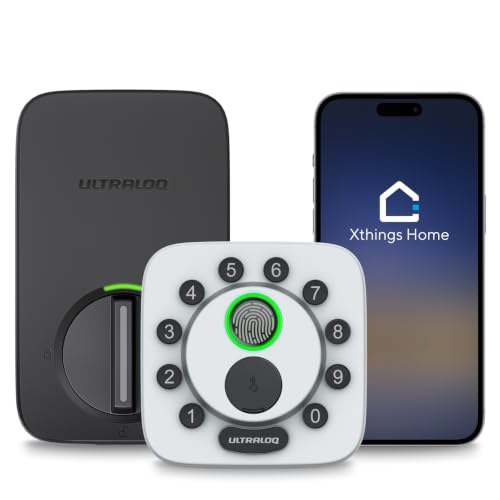 Image of ULTRALOQ Bolt SE Smart Lock, Built-in Wi-Fi, Matter Over Thread, Works with Apple Home, Alexa, Google, 7-in-1 Keyless Entry Deadbolt with Fingerprint ID, App, Code, Remote Control, Gray