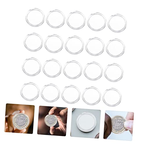 100 piezas cápsulas para monedas transparentes miniatura 3
