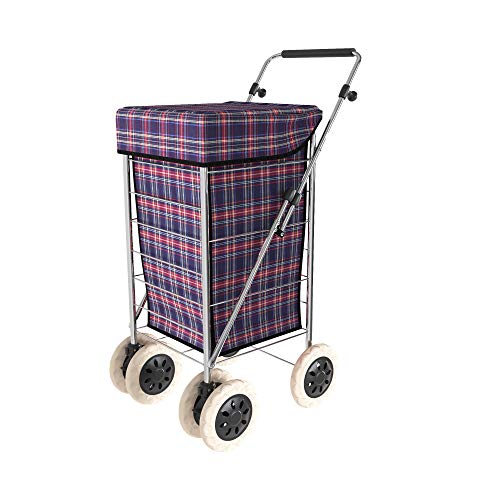 Gran Carrito de Compra 6 Giratorio Rueda-fácil de Usar y de Gran Movilidad