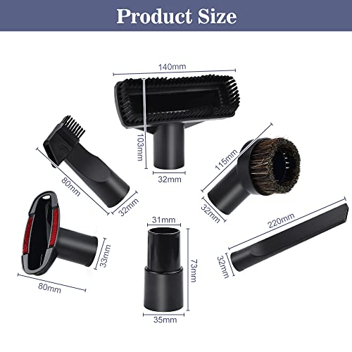 LANSKYLAN Staubsauger Aufsätze + Universal Staubsaugeraufsätze + Polsterdüse 32mm + Fugendüse 35mm + Staubsaugerdüse + S