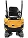 wolfequip 2000lbs Mini Excavator Small Excavator with Backhoe Thumb for Garden, Farm, Park, Road Micro Trench Digger Crawler, Gasoline EPA, US Stock