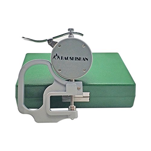 BAOSHISHAN Digital Thickness Gauge 0.00005-0.4 inch | 0.001-10mm Electronic Micrometer Thickness Meter for Paper Film Fabric Tape