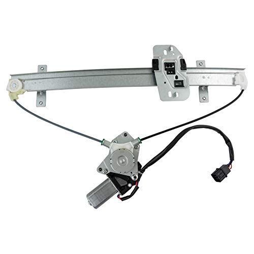 Image of TRQ Front Driver Side Power Window Motor and Regulator Assembly Power One Touch Anti Pinch Compatible with 2006-2014 Honda Ridgeline