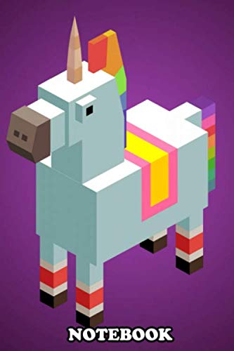 Notebook: 3d Rendering Of A Cute Lowpoly Unicorn Funny Motif
