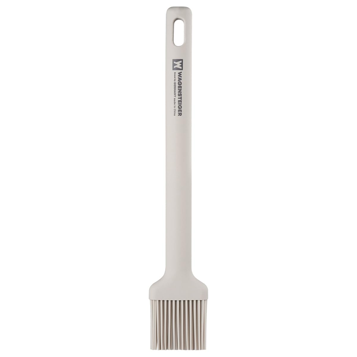 Wagensteiger Light Gray Cooking Brush: Heat Resistant Food Grade Silicone, Non-stick Cookware Safe, Silicone Pastry & basting Brush, Flexible Bristle Design (10.63inch x 1.97inch)