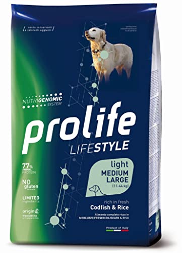 prolife - Lifestyle Adult Medium/Large al Merluzzo e Riso da 12 kg