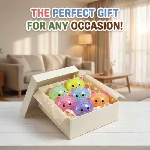 Dumpling Mystery Box,Unicorn Squishy Fidget Toy, Stress Ball Soft Sensory Squeeze for Anxiety Stress Relief, Classroom Prizes & Party Favors for Teens Adult (Blue) β image 7