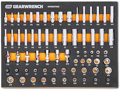 GEARWRENCH 68 Piece 1/4” Drive Master SAE Socket Set in Foam Storage Tray - GWMSSKT14SAE