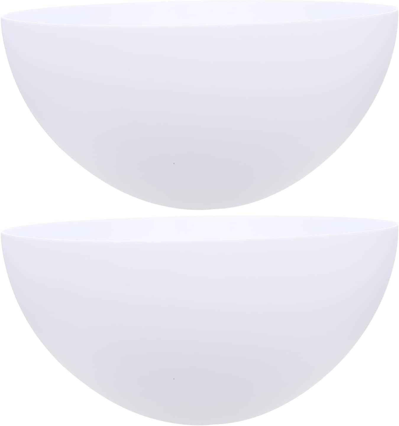 Mobestech 2Pcs Mushroom Lamp Shade Classic Globe Dome Light Fixture Covers Replacement for Pendan Fan Light Wall Sconce Chandelier Floor Lamp Accessory 42mm White