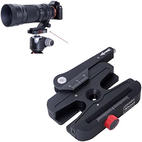 EVUMO AC65 65mm Morsetto A Sgancio Rapido Per Fotocamera Adattatore Per Montaggio Su Testa A Sfera Per Treppiede Supporto Portatile In Alluminio Compatibile Con Piastra Arca Swiss - Foto 3
