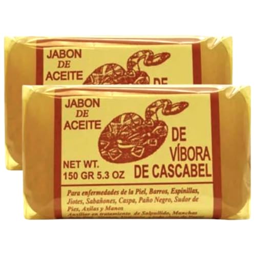 Jabón de serpiente de cascabel 2 unidades de jabón en barra para el acné facial y corporal ilumina la piel y reduce la pigm