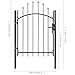 Fence Gate - Sharp End Pickets - Easy Installation Kit, for Residential, Outdoor, Yard, Patio, Entry Way,Garden Gate Steel 39.4