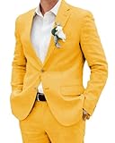 Occasions : ce costume en lin pour homme peut être porté au quotidien, pour les occasions décontractées, les événements formels, les dîners ou les mariages. Ce costume deux pièces en lin de coupe classique dispose d'une fermeture à bouton unique, d'un revers pointu élégant, de poches fonctionnelles à l'intérieur et à l'extérieur de la veste, et d'une fente latérale et arrière pour faciliter les mouvements. Pour le pantalon, nous avons utilisé un design plat sur le devant avec patte de fermeture éclair pour créer un look épuré et vous donner confiance en vous.