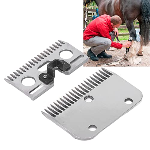 2 peças, lâminas de corte de cavalo, 21 dentes, lâmina universal de corte de cabelo de cavalo, resis