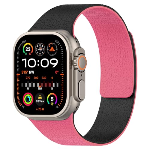 TALENANA for Apple Watch �o���h �V���R�� �}�O�l�b�g49mm/46mm/45mm/44mm �A�b�v���E�H�b�` �x���g Series Ultra3/Ultra2/Ultra/11/10/9/8/7/6/SE/SE2/SE3/5/4 