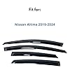 IG Window Visor for Nissan Altima 2019-2024, Rain Guard Tape-On Extra Durable Sun Wind Side Vent Window Deflector Mugen Style, 2019 2020 2021 2022 2023 2024 #1
