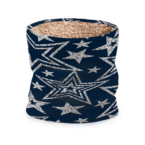 Blue Line Graffiti Pattern Warm Neck Warmer, Winter Warm Scarf, Neck Warmer, Windproof and Warmer