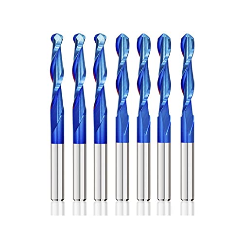 Lsdlouyaqng Spiral-Kugelkopffräser 10 Stück