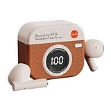 ✅Design rétro inspiré des appareils photo : un accessoire élégant empreint de nostalgie. Avec son aspect cuir et sa forme d’appareil photo classique, ce casque audio est bien plus qu’un simple appareil : c’est un véritable objet de désir ! Son esthétique vintage, alliée à une technologie moderne, en fait le choix idéal pour les personnes soucieuses de leur style.