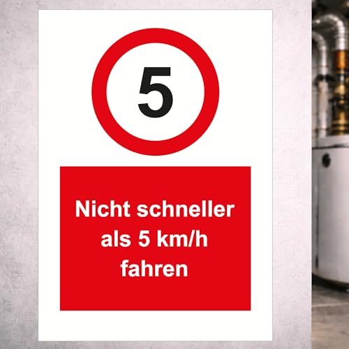 Panneau de sécurité 5 km/h aluminium pour sécuriser la cour de votre appartement ou kita