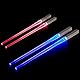 CJBIN Leuchtende Essstäbchen, 2 Paar LED Essstäbchen Leuchtende, Lichtschwert Chopstick, Leicht Tragbar, BPA Frei und Lebensmittelecht, Lightsaber Chopsticks für Küchen Dinnerparty Sushi Besteck