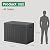 Trygoal 45 Gallon Outdoor Storage Box, Waterproof Resin Deck Box with Side Handles, Lockable Outdoor Bench for Indoor & Outdoor Use, Storage Bin for Patio Cushions, Garden Tools, Black