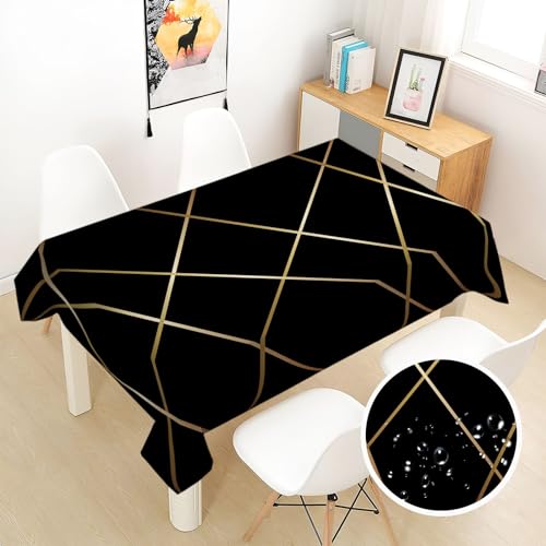 Nappe imperméable haut de gamme polyester motif géométrique chic
