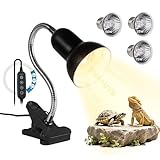 orantronx 爬虫類 ライト 亀 バスキング ライト2026年 兼用 25W+50W+75W 3個保温電球 保温ライト uvaライト uvbライト 紫外線ライト 両生類用 亀日光浴ライト ヒーター アナログ太陽 日光浴 高湿度 明るさ調整可能 アナログ太陽 トカゲ かめ ヘビ 蛇 爬虫類＆両生類適用