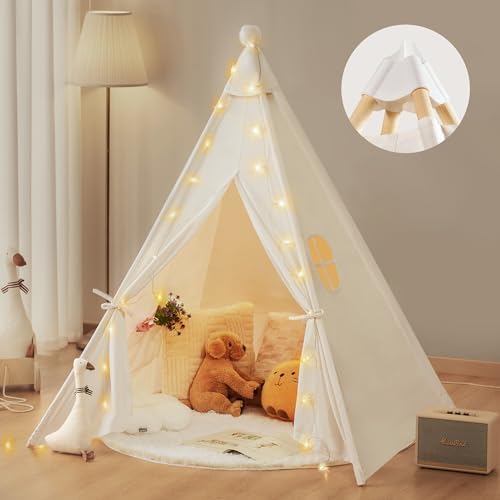 Joycat Teepee Tent for Kids, Cotton... Joycat Teepee Tent for Kids, Cotton...