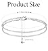 ValueBargain Silver Anklet, Silver Anklet for Women Plated Waterproof Set with Stackable Layered Beach Jewelry Gift