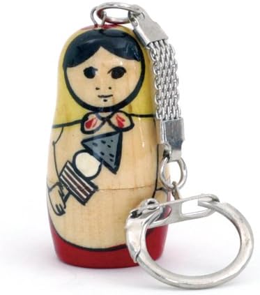 Matoki (Oden) Wooden Matryoshka Russia Key Chain-superheadz