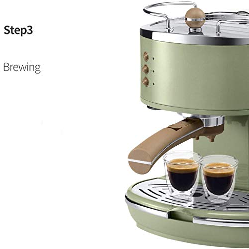 Filterkaffeemaschinen Kaffeemaschine Die halbautomatische Kaffeemaschine im Retro-Stil ist für Haushaltsschaum… – Bild 4