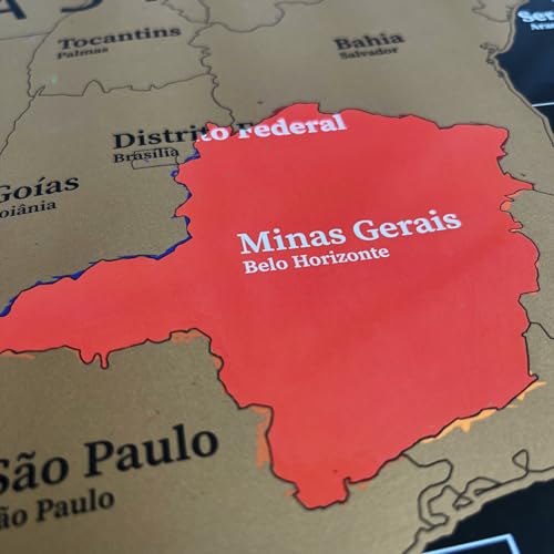 Mapa de Raspar Viagem Raspadinha Visitados Países Cidades Ilhas Bandeiras Pontos Turísticos Passeios