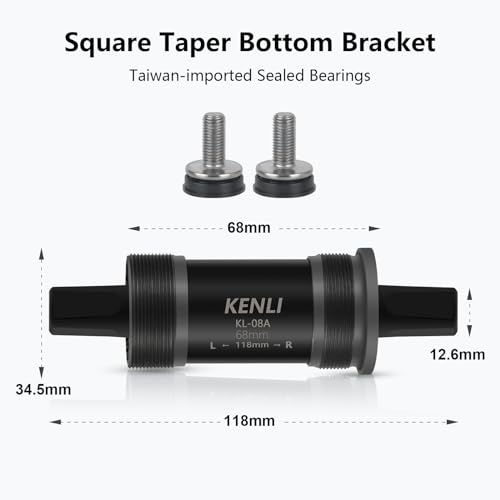 Bolany Mountain Bike Crankset Mtb 1X Square Taper Crankset 104 Bcd 170Mm Crank 32/34/36T Compatible With Shimano thumb #2