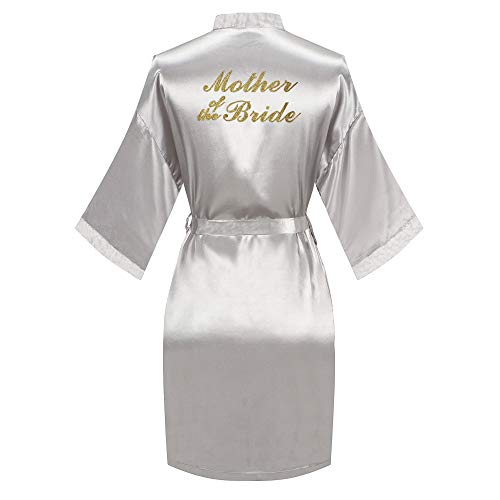 Image of Giova Women Bridal Robe for Bride and Bridesmaid Getting Ready Wedding Party Bathrobe