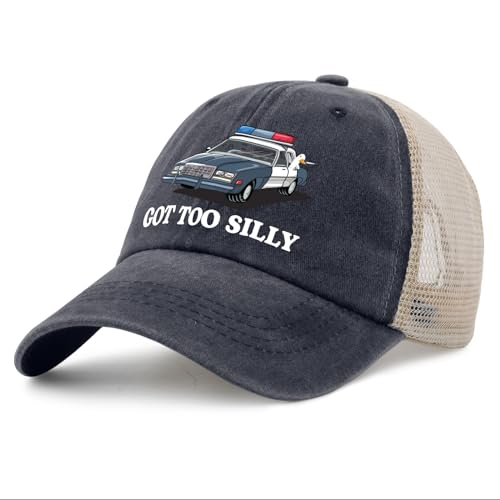 Image of Funny Goose Hat Silly Goose On The Loose Trucker Hat Women Vintage Mesh Cap for Summer | Funny Silly Goose Baseball Cap, Vintage Rave Bucket Hats for Men and Women, Ideas for Outdoor Party in Summer