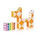 Produktbild CUBIDI® Magic Snake - 1 Stück - Knobelspiele für Kinder und Erwachsene - ideal als Mitgebsel Kindergeburtstag oder Kindergeburtstag Gastgeschenke oder kleine Geschenke für Kinder (Orange)