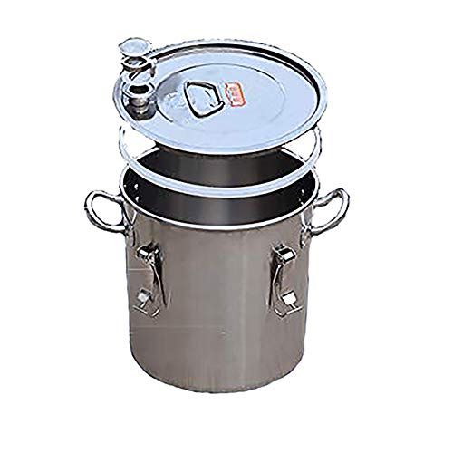 onward Barril de fermentación de acero inoxidable 201/304 de una sola parte inferior sellada, barril de almacenamiento para licor o harina de arroz (201 parte inferior, 50 L)