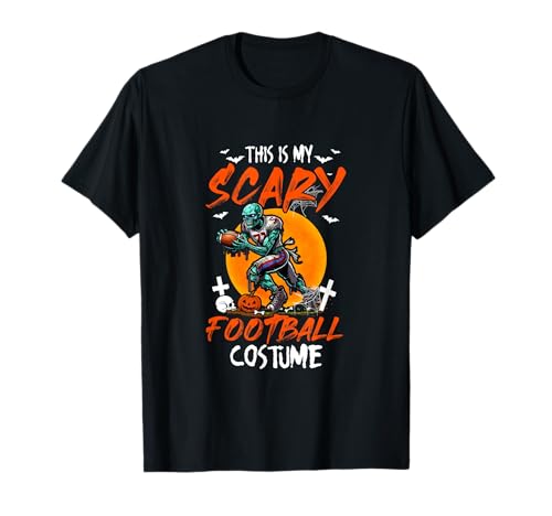 My Scary Football Costume Halloween Player Matching Team T-Shirt My Scary Football Costume Halloween Player Matching Team T-Shirt