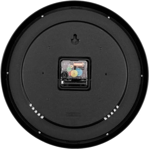 Lumuasky 2 Pack Black Wall Clock,12 Inch Silent Non Ticking Quartz Battery Operated Round Analog Classic Clock for Classroom School Office Living Room Bedroom Home