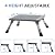 Homeon Wheels Large RV Step Stool, Adjustable Height Aluminum Folding Platform Step and Ladder with Non-Slip Rubber Feet, More Stable Supports Up to 1,500lbs Safety RV Steps 19" x 14.5"