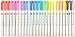 Zebra Mildliner Soft Color Double-Sided Highlighter Pens 25 Full Color Set(Standard 15 Color + New 10 Color) with Original Vinyl Pen Case