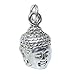 Buddha Kopf Sterling Silber Charm .925 x 1 Sacred Religious Holy Buddhas Charms