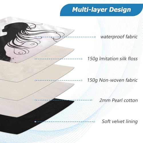 Funda para portátil Butterfly Girl 13-14 pulgadas impermeable miniatura 4
